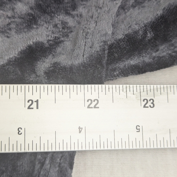 We The Free Long Sleeve Sweater in Soft and Shimmery Black Velour Medium - Picture 6 of 8